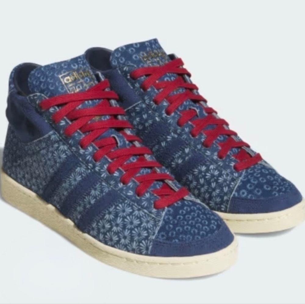 Adidas Jabar Hi "Western Denim" Mid Sneakers in Midnight Indigo sz 7